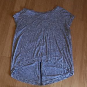 Cropped sleeve, high-low sweater top size M